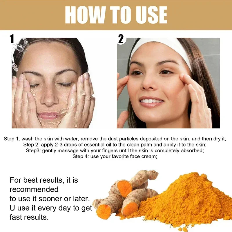 Turmeric Oil Skin To Lightening Acne